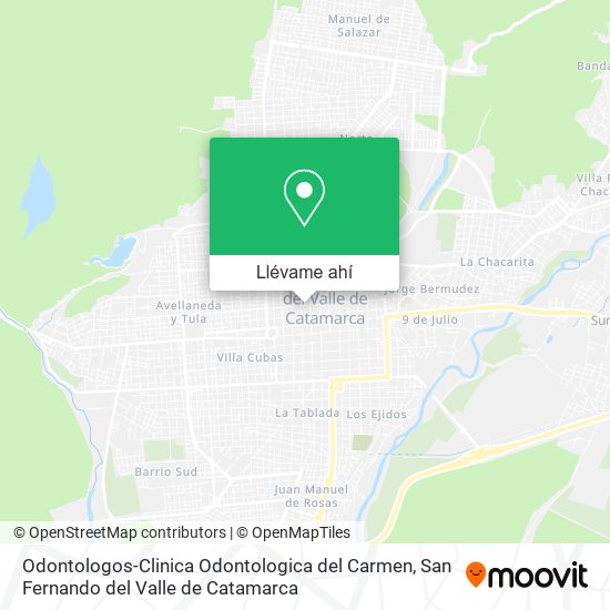 Mapa de Odontologos-Clinica Odontologica del Carmen