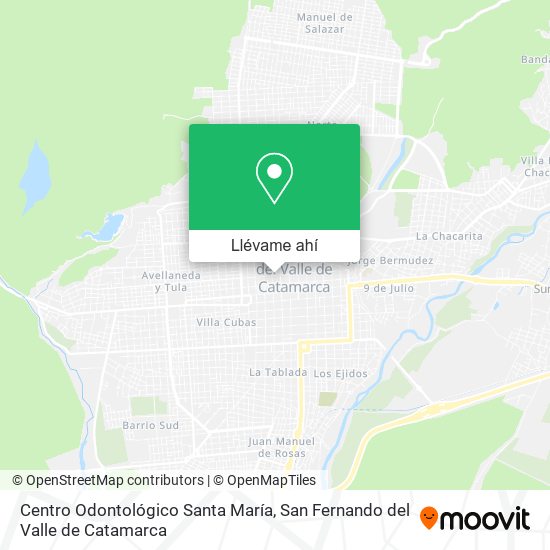 Mapa de Centro Odontológico Santa María