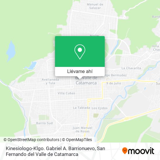 Mapa de Kinesiologo-Klgo. Gabriel A. Barrionuevo