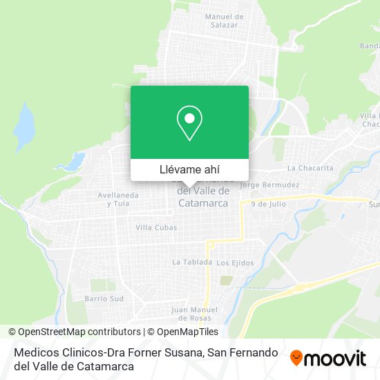 Mapa de Medicos Clinicos-Dra Forner Susana