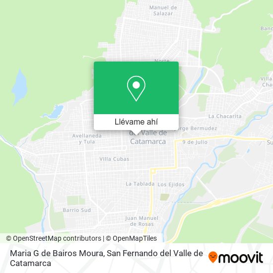 Mapa de Maria G de Bairos Moura