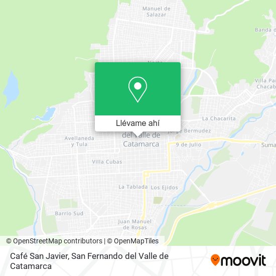 Mapa de Café San Javier