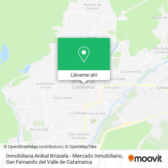 Mapa de Inmobiliaria Anibal Brizuela - Mercado Inmobiliario