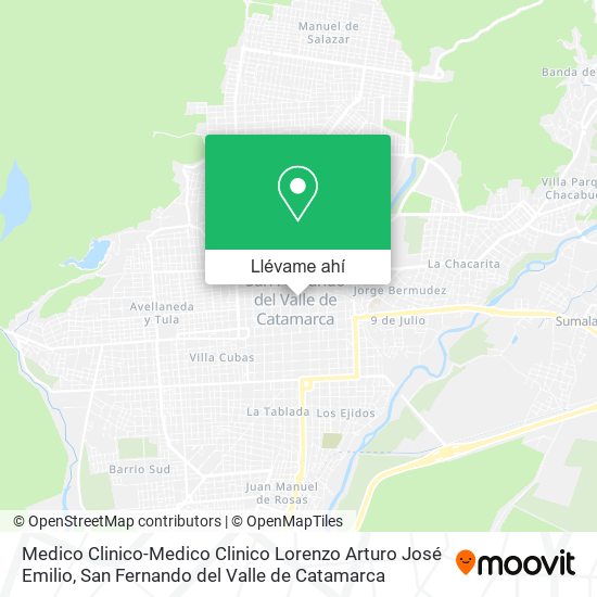 Mapa de Medico Clinico-Medico Clinico Lorenzo Arturo José Emilio