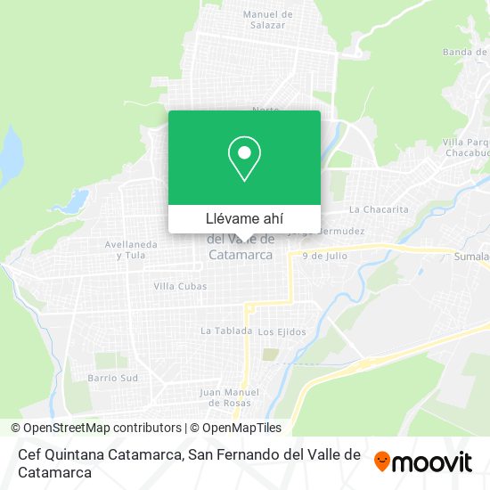 Mapa de Cef Quintana Catamarca