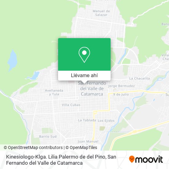 Mapa de Kinesiologo-Klga. Lilia Palermo de del Pino