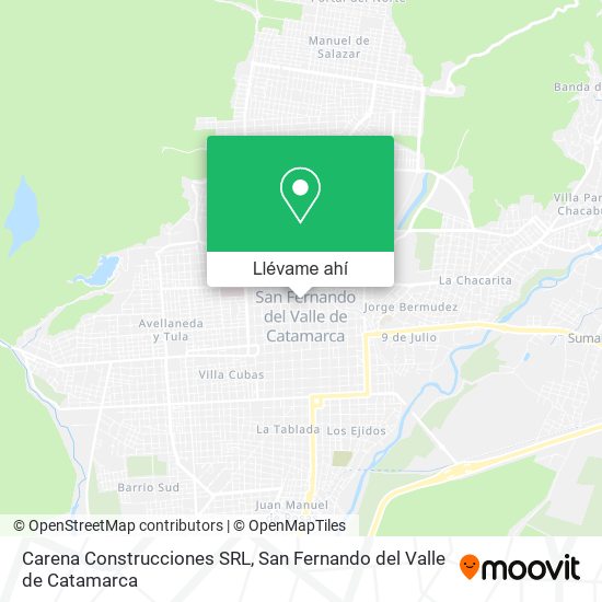 Mapa de Carena Construcciones SRL