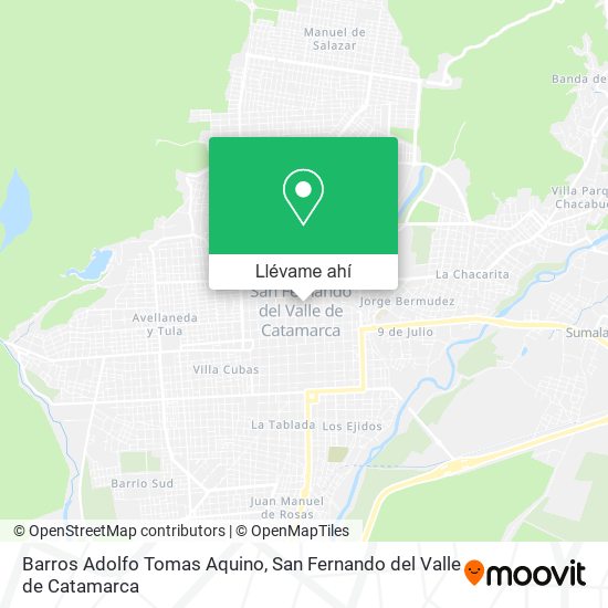 Mapa de Barros Adolfo Tomas Aquino