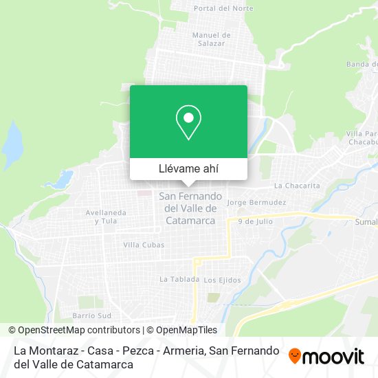 Mapa de La Montaraz - Casa - Pezca - Armeria