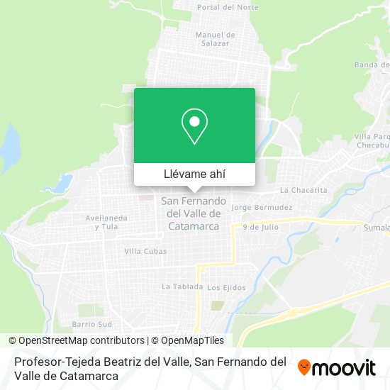 Mapa de Profesor-Tejeda Beatriz del Valle