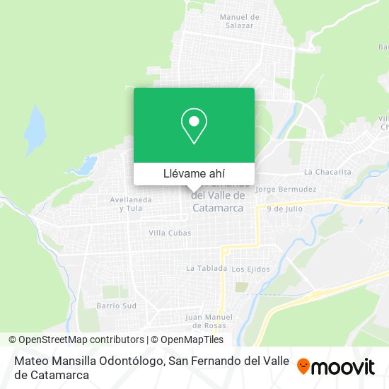 Mapa de Mateo Mansilla Odontólogo