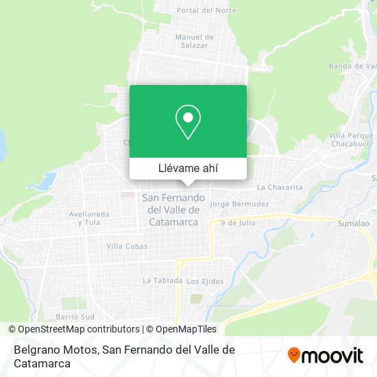 Mapa de Belgrano Motos