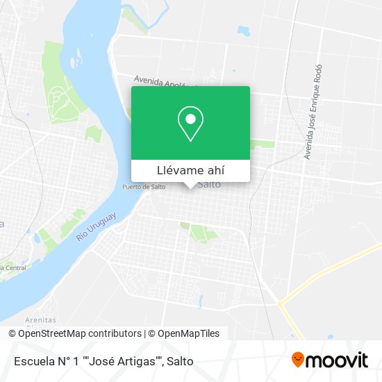 Mapa de Escuela N° 1 ""José Artigas""