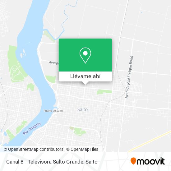 Mapa de Canal 8 - Televisora Salto Grande