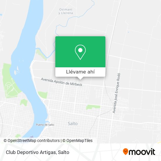 Mapa de Club Deportivo Artigas