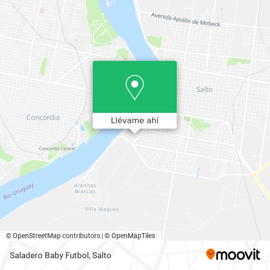 Mapa de Saladero Baby Futbol