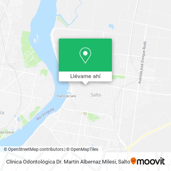 Mapa de Clínica Odontológica Dr. Martín Albernaz Milesi