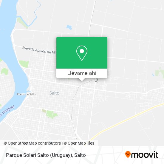 Mapa de Parque Solari Salto (Uruguay)