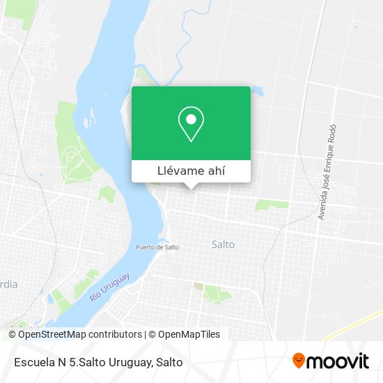 Mapa de Escuela N 5.Salto Uruguay