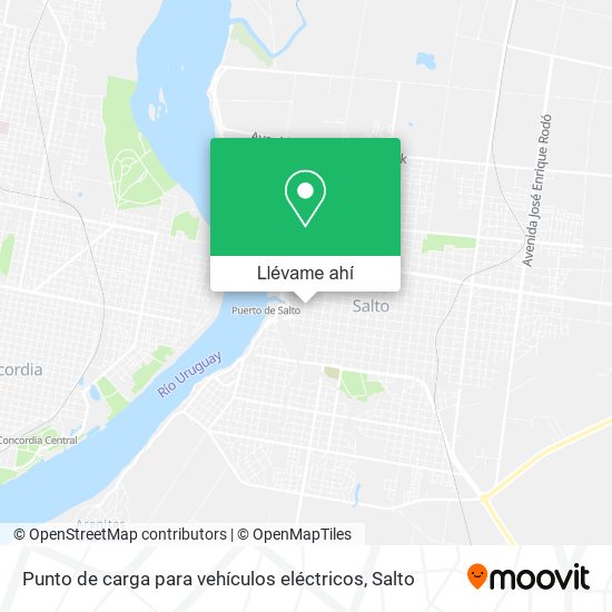 Mapa de Punto de carga para vehículos eléctricos