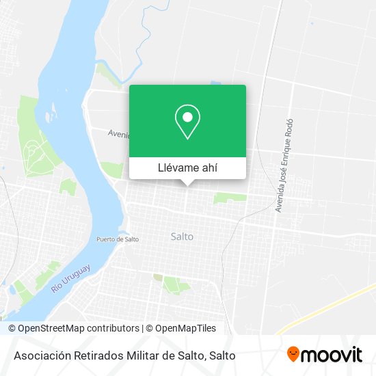 Mapa de Asociación Retirados Militar de Salto