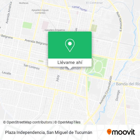 Mapa de Plaza Independencia