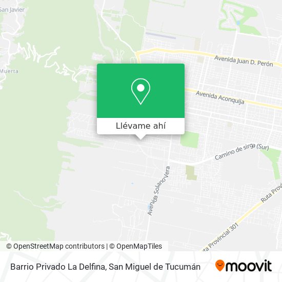 Mapa de Barrio Privado La Delfina