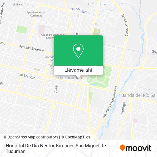 Mapa de Hospital De Dia Nestor Kirchner