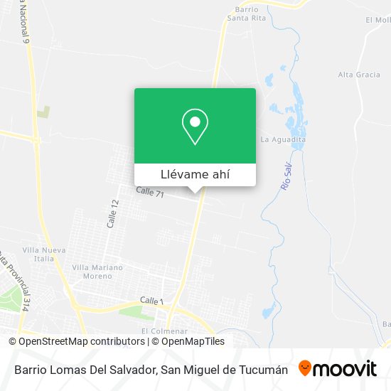 Mapa de Barrio Lomas Del Salvador