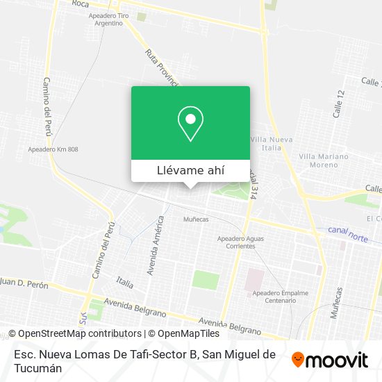 Mapa de Esc. Nueva Lomas De Tafi-Sector B