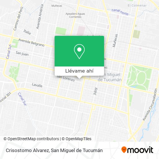 Mapa de Crisostomo Alvarez