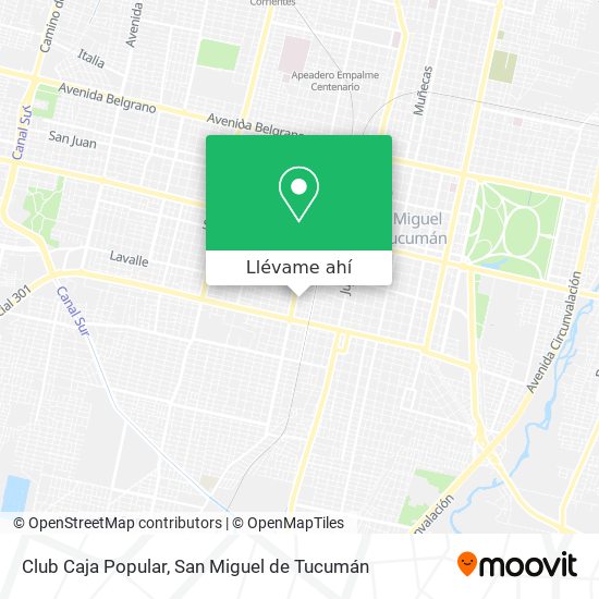 Mapa de Club Caja Popular