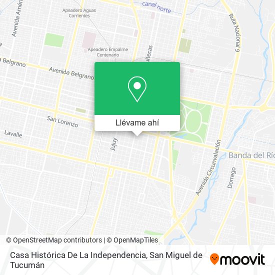 Mapa de Casa Histórica De La Independencia