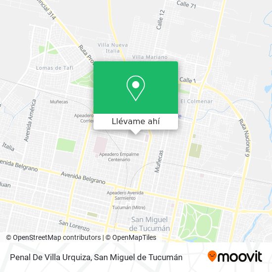 Mapa de Penal De Villa Urquiza