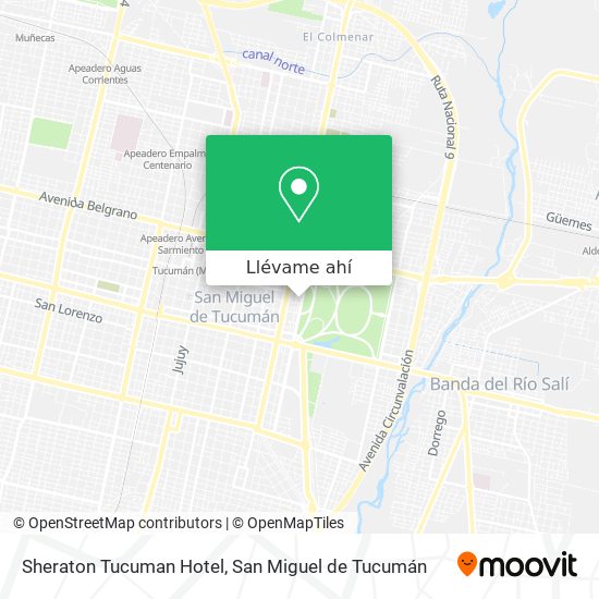 Mapa de Sheraton Tucuman Hotel