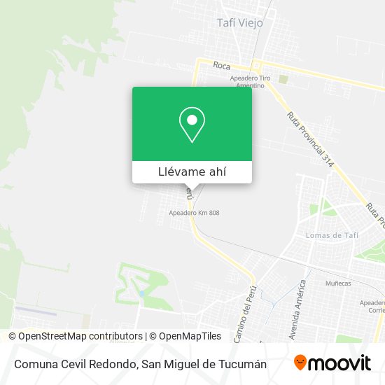 Mapa de Comuna Cevil Redondo