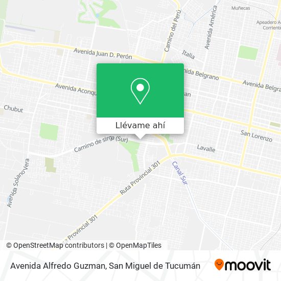 Mapa de Avenida Alfredo Guzman