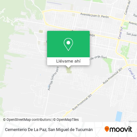 Mapa de Cementerio De La Paz
