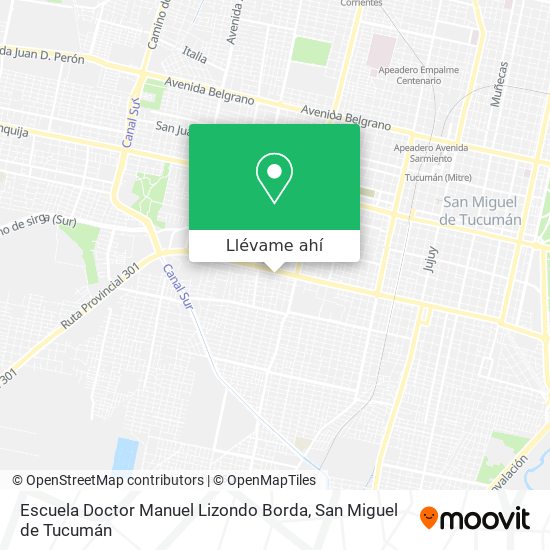 Mapa de Escuela Doctor Manuel Lizondo Borda