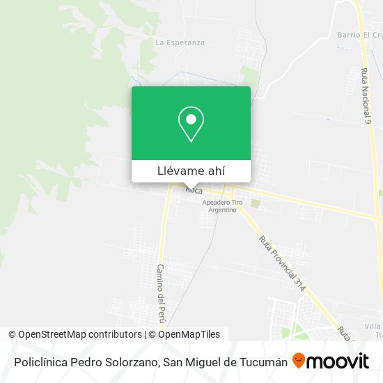 Mapa de Policlínica Pedro Solorzano