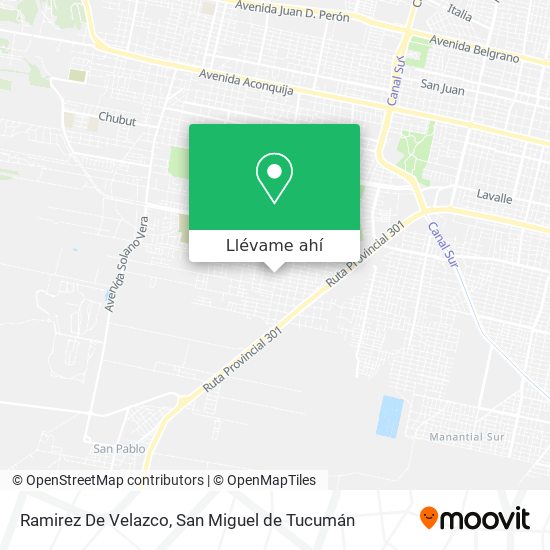Mapa de Ramirez De Velazco