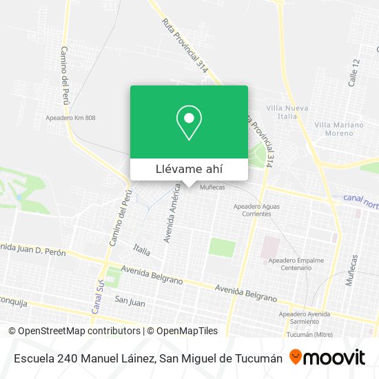 Mapa de Escuela 240 Manuel Láinez