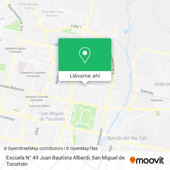 Mapa de Escuela N° 49 Juan Bautista Alberdi