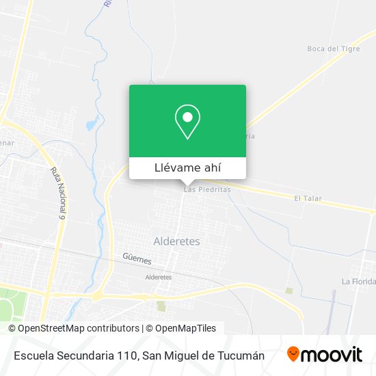 Mapa de Escuela Secundaria 110