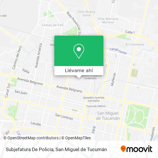 Mapa de Subjefatura De Policía