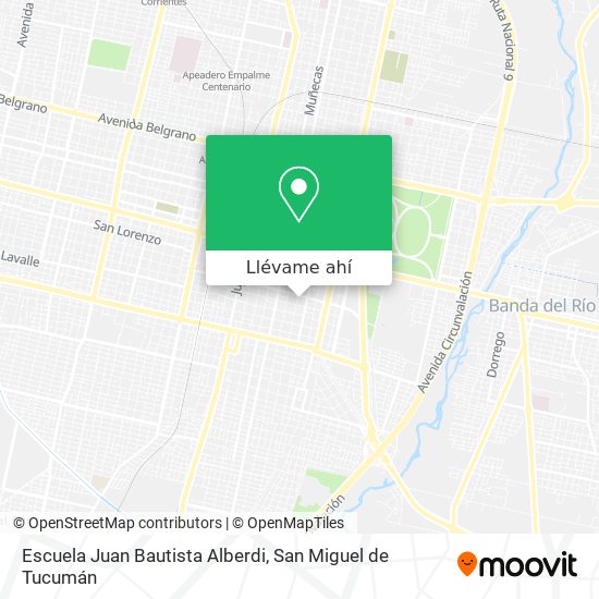 Mapa de Escuela Juan Bautista Alberdi