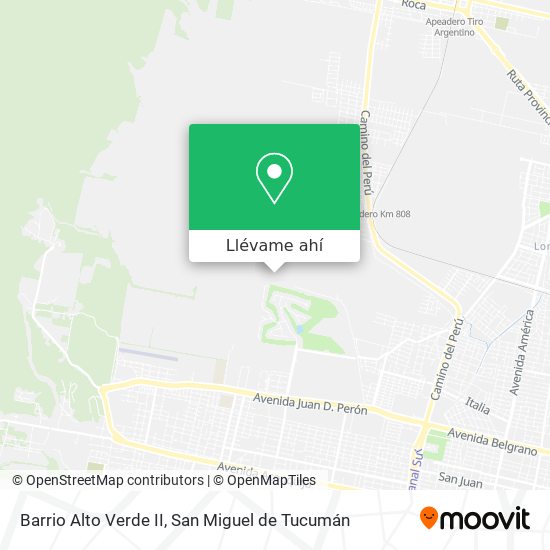 Mapa de Barrio Alto Verde II