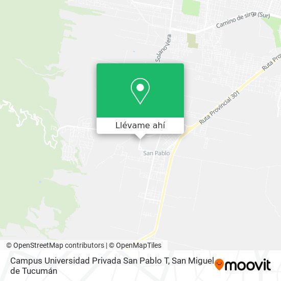 Mapa de Campus Universidad Privada San Pablo T