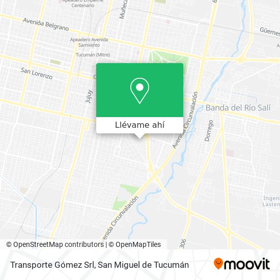 Mapa de Transporte Gómez Srl