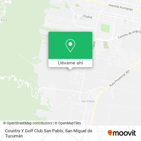 Mapa de Country Y Golf Club San Pablo